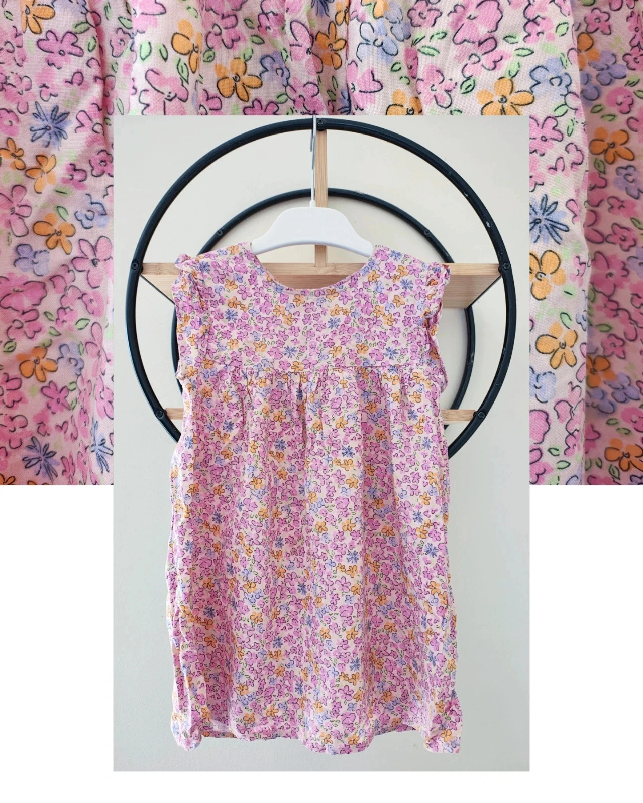 2 3 ans robe été étiquette coupée ( taille plutôt 3 ans)
